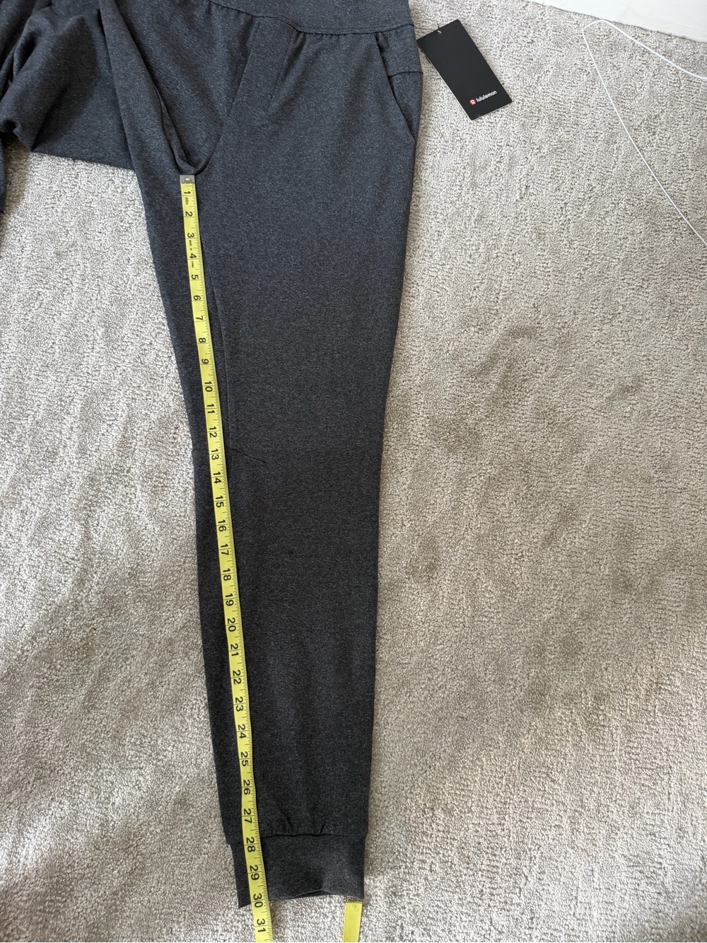 NWT Lululemon Intent Jogger *30" in Heathered Black Size Small Track Pants - Picture 16 of 16